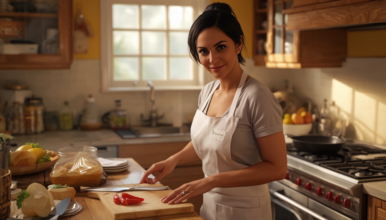 Kitchen meal preparation for budget-conscious healthy eating